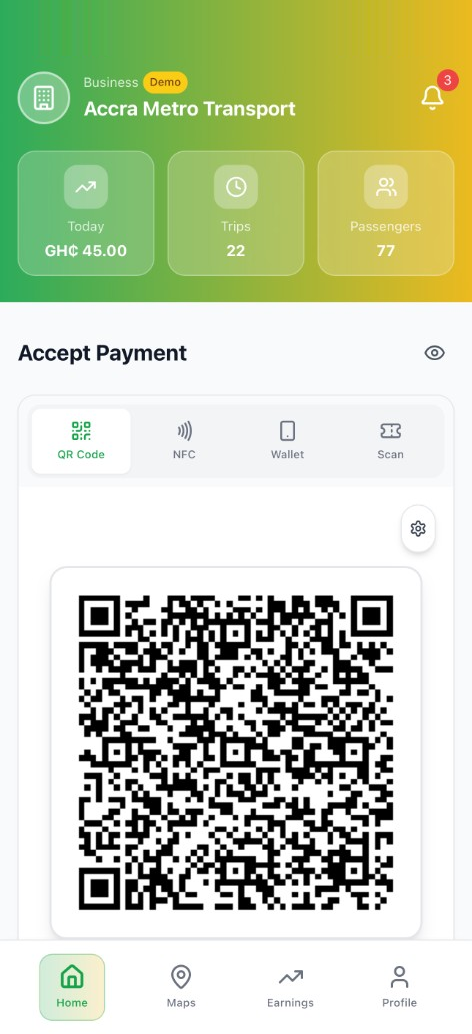 Accept a payment with a QR code
